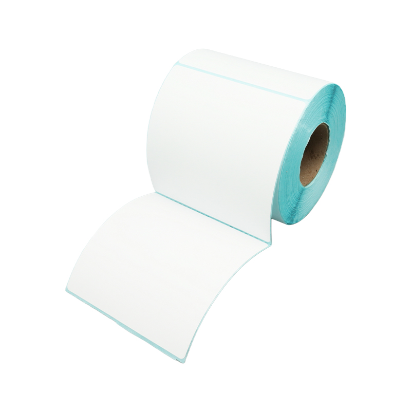 White/Blue Grid Thermal Tag Paper 100x100mm